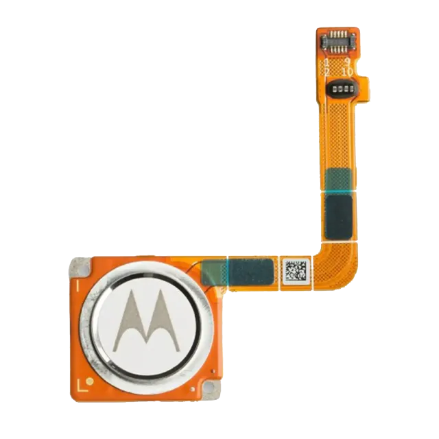 Tlačítko Home s flex kabelem snímače otisků pro Motorola Moto G7 (XT1962 / 2019) (originál OEM) (Clear White)