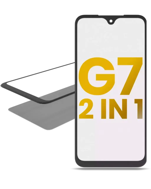 2v1 přední sklo s OCA (předinstalováno) pro Motorola Moto G7 (XT1962 / 2019)