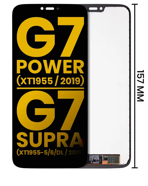 LCD displej bez rámečku pro Motorola Moto G7 Power (XT1955 / 2019) / G7 Supra (157 mm) (XT1955-5/6/DL / 2019) (US verze) (repasovaný) (všechny barvy)