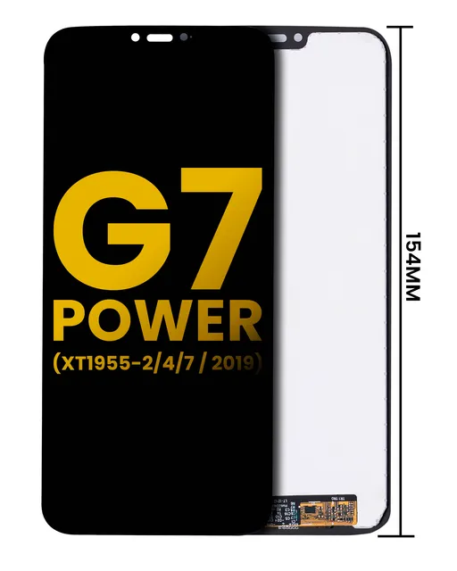 LCD displej bez rámečku pro Motorola Moto G7 Power (154 mm) (XT1955-2/4/7 / 2019) (mezinárodní verze) (repasovaný) (všechny barvy)