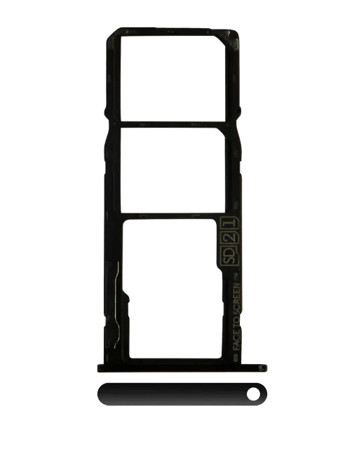 SIM šuplík (dvě SIM) pro Motorola Moto G7 Power (XT1955 / 2019) (mezinárodní verze) (Ceramic Black)