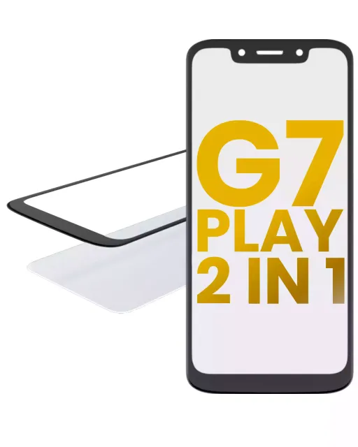 2v1 přední sklo s OCA (předinstalováno) pro Motorola Moto G7 Play (XT1952 / 2019)