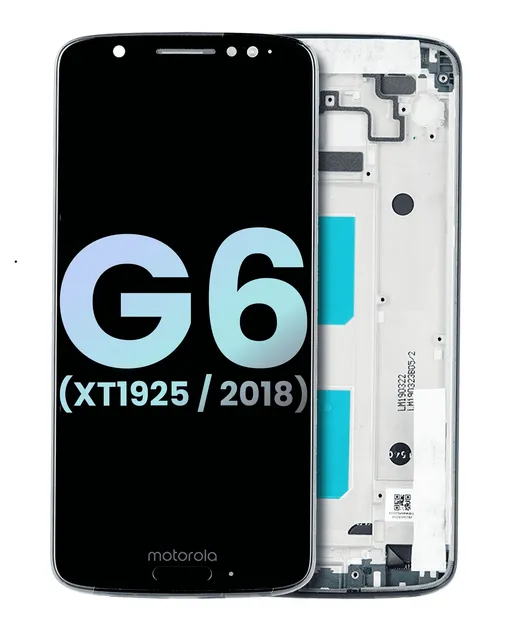 LCD displej s rámečkem pro Motorola Moto G6 (XT1925 / 2018) (originál OEM) (Deep Indigo)