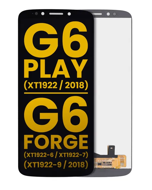 LCD displej bez rámečku pro Motorola Moto G6 Play (XT1922 / 2018) / G6 Forge (XT1922-6 / XT1922-7 / XT1922-9 / 2018) (US verze) (repasovaný) (černá)