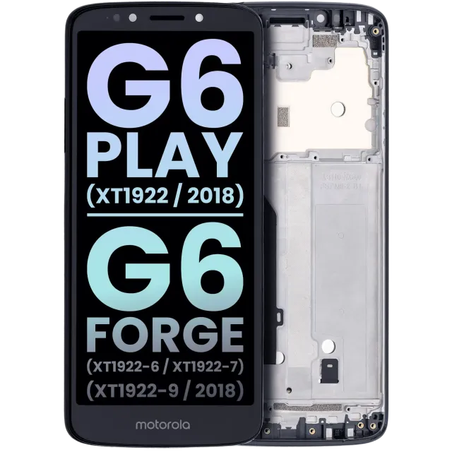 LCD displej s rámečkem pro Motorola Moto G6 Play (XT1922 / 2018) / G6 Forge (XT1922-6 / XT1922-7 / XT1922-9 / 2018) (US verze) (originál OEM) (zlatá)