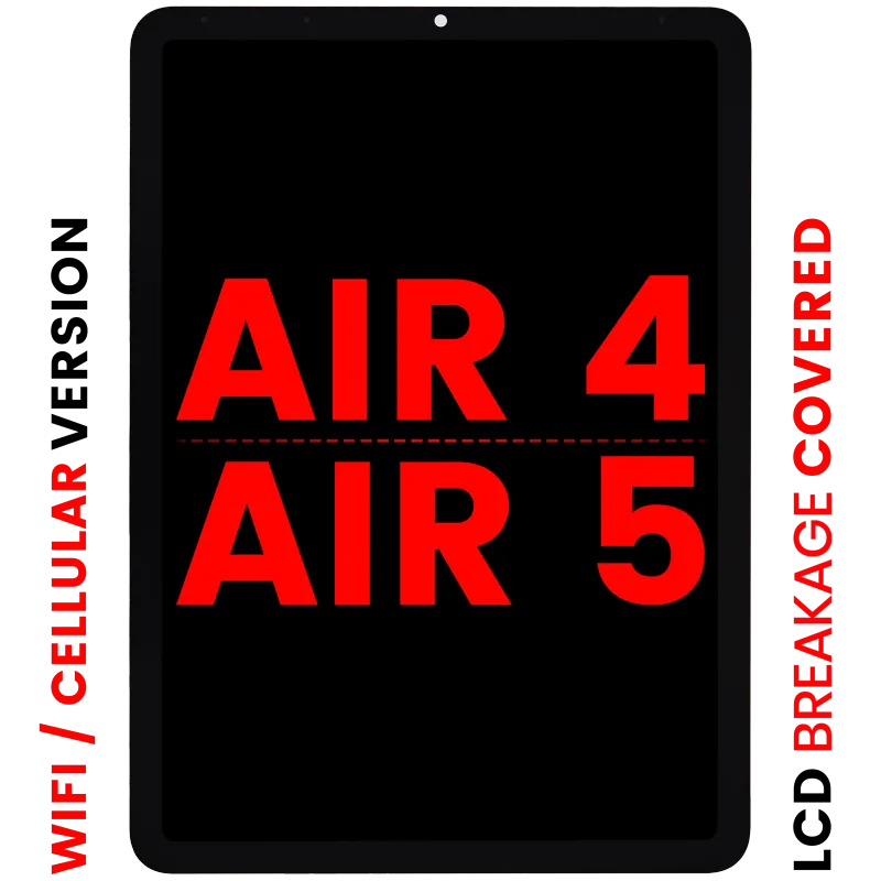 LCD displej s dotykovou vrstvou pro iPad Air 4 (2020) / iPad Air 5 (2022) (WiFi a Cellular) (Aftermarket Pro: XO7) (černá)