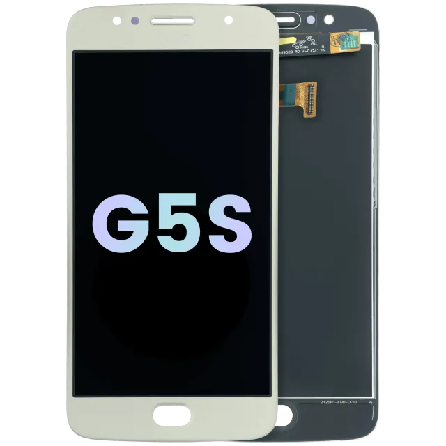 LCD displej bez rámečku pro Motorola Moto G5s (XT1793 / 2017) (Genuine) (zlatá)