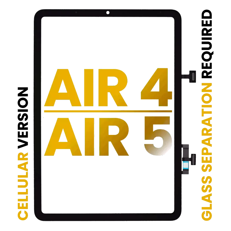 Dotyková vrstva (digitizér) pro iPad Air 4 / Air 5 (předinstalovaná OCA, nutné oddělení skla) (Premium) (všechny barvy) (verze Cellular)