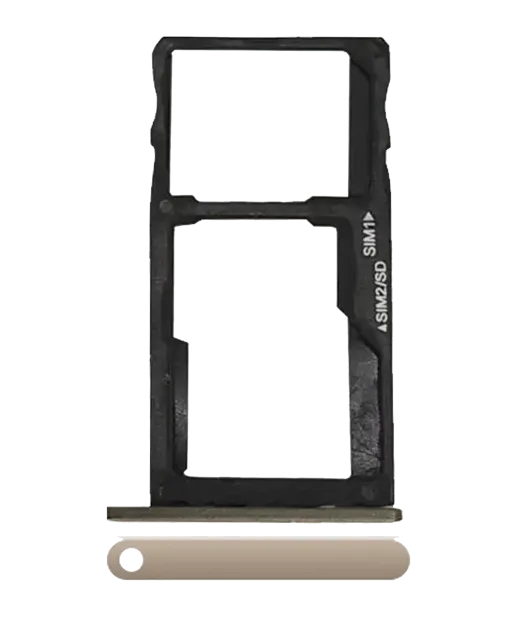 SIM šuplík pro Motorola Moto G5S (XT1793 / 2017) (zlatá) (Dual Card Version)