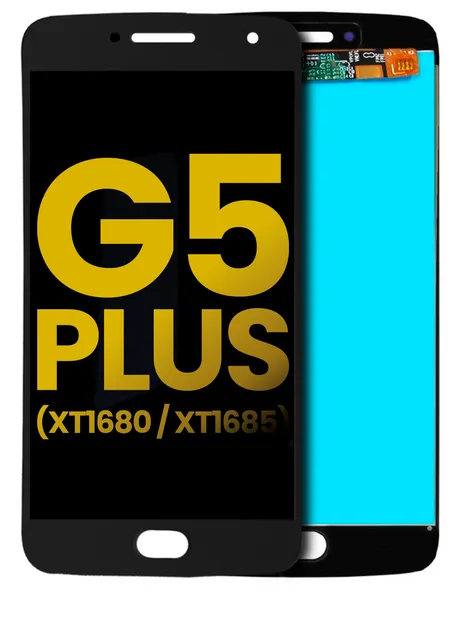 LCD displej bez rámečku pro Motorola Moto G5 Plus (XT1680 / XT1685 / 2017) (repasovaný) (černá)