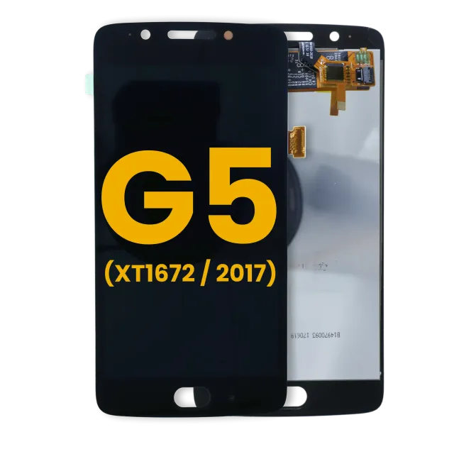 LCD displej bez rámečku pro Motorola Moto G5 (XT1672 / 2017) (repasovaný) (černá)
