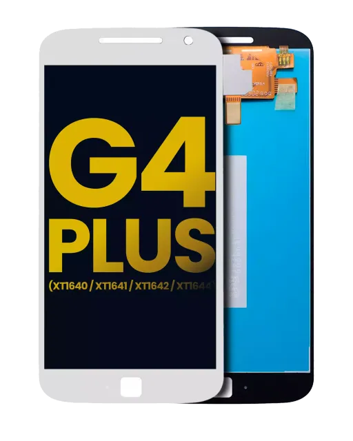 LCD displej bez rámečku pro Motorola Moto G4 Plus (XT1640 / XT1641 / XT1642 / XT1644 / 2016) (repasovaný) (bílá)