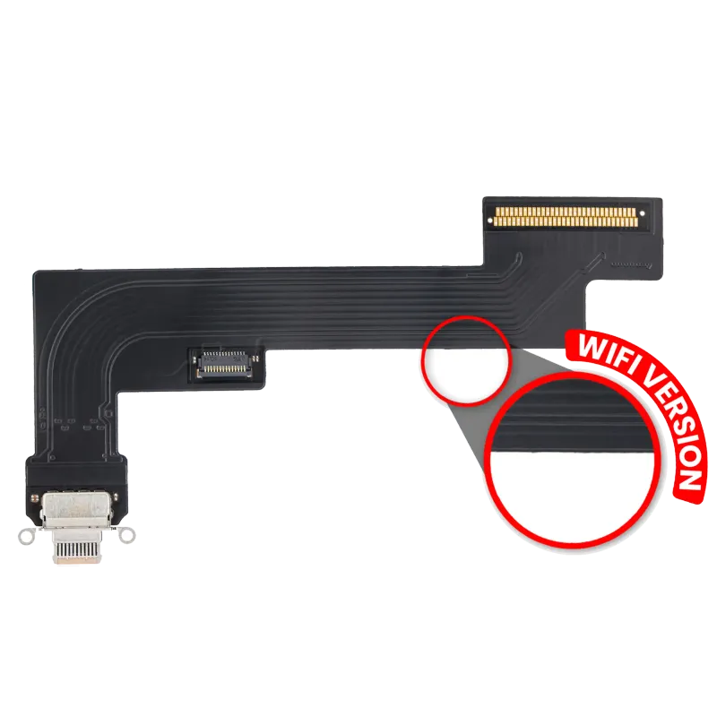 Flex kabel nabíjecího konektoru pro iPad Air 4 (jen WiFi) (Aftermarket Plus) (růžově zlatá)