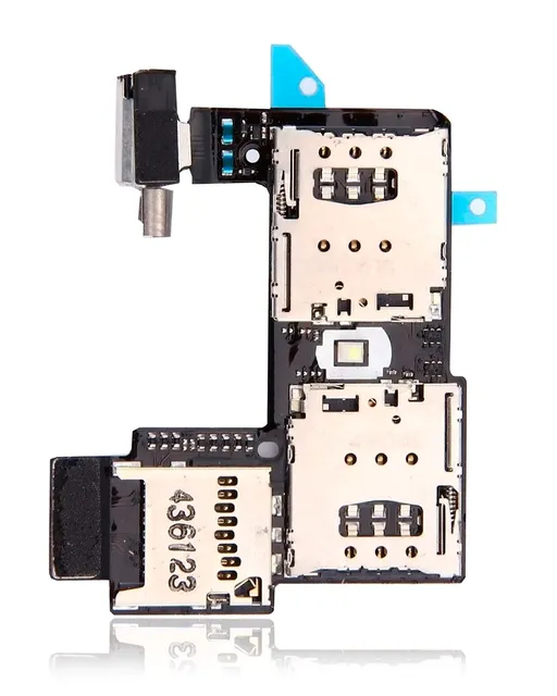 Flex čtečky SIM s deskou pro Motorola Moto G2 (XT1068 / 2014) (Dual Sim)