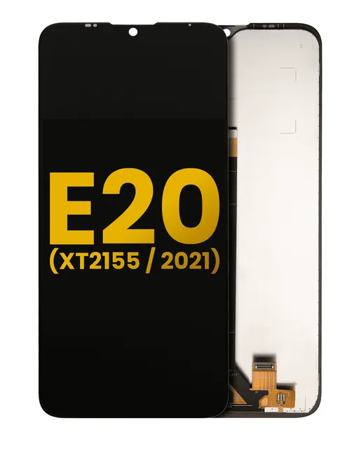 LCD displej bez rámečku pro Motorola Moto E20 (XT2155 / 2021) (repasovaný) (černá)
