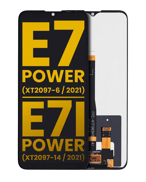 LCD displej bez rámečku pro Motorola Moto E7 Power (XT2097-6 / 2021) (repasovaný) (černá)