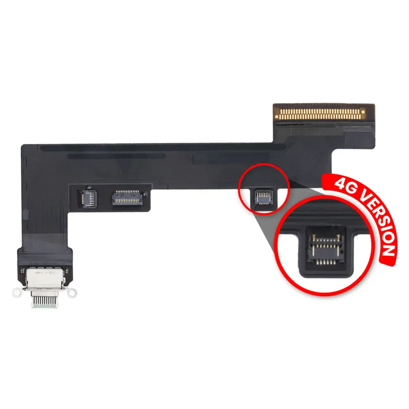 Flex kabel nabíjecího konektoru pro iPad Air 4 / iPad Air 5 (verze Cellular) (Premium) (zelená)