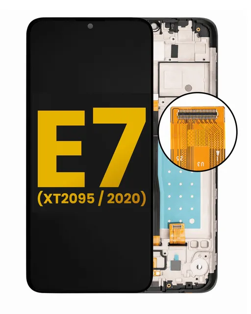 LCD displej s rámečkem pro Motorola Moto E7 (XT2095 / 2020) (repasovaný) (všechny barvy)