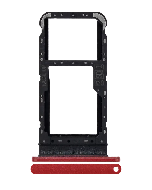 SIM šuplík (jedna SIM) pro Motorola Moto E7 (XT2095 / 2020) (červená)