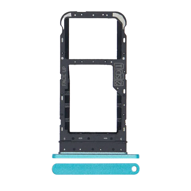 SIM šuplík (dvě SIM) pro Motorola Moto E7 (XT2095 / 2020) (Aqua Blue)
