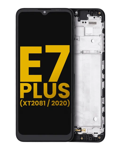 LCD displej s rámečkem pro Motorola Moto E7 Plus (XT2081 / 2020) (repasovaný) (všechny barvy)