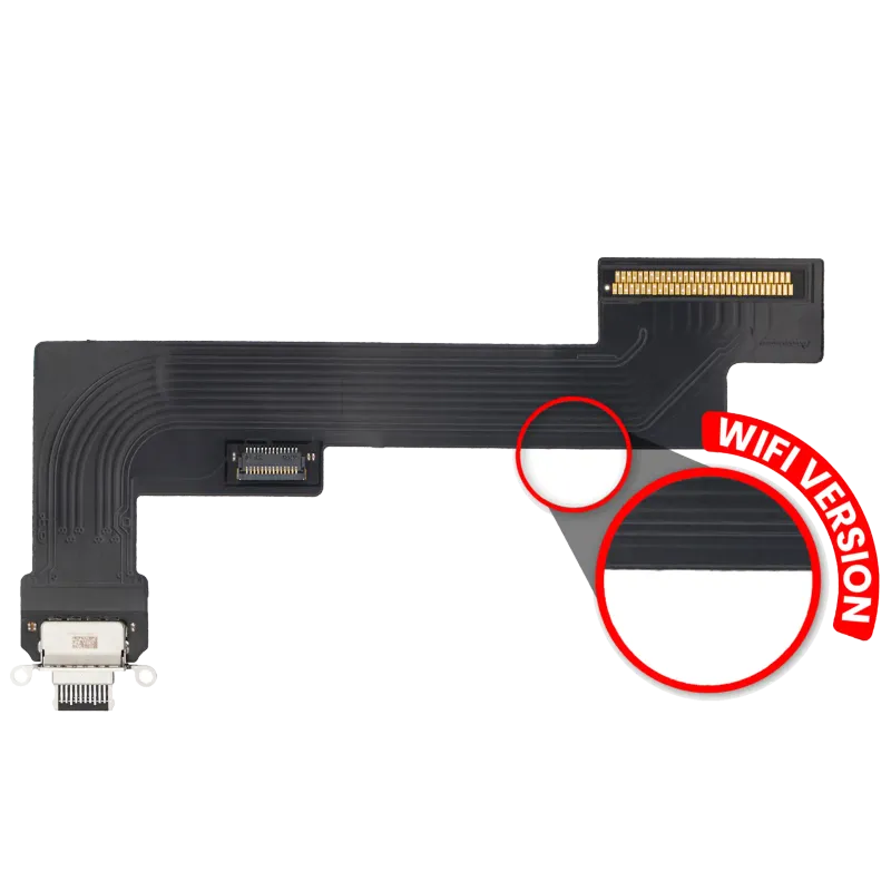 Flex kabel nabíjecího konektoru pro iPad Air 4 (jen WiFi) (Premium) (černá)