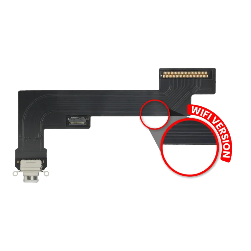 Flex kabel nabíjecího konektoru pro iPad Air 4 (jen WiFi) (Premium) (bílá)