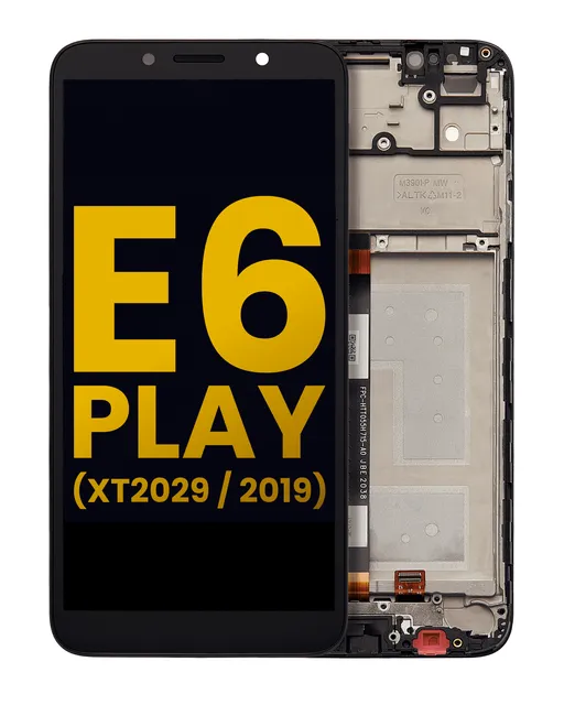 LCD displej s rámečkem pro Motorola Moto E6 Play (XT2029 / 2019) (repasovaný) (všechny barvy)