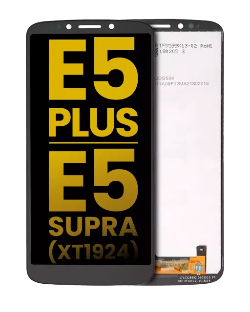 LCD displej bez rámečku pro Motorola Moto E5 Plus / E5 Supra (159 mm) (XT1924 / 2018) (US verze) (repasovaný) (Flash Gray)