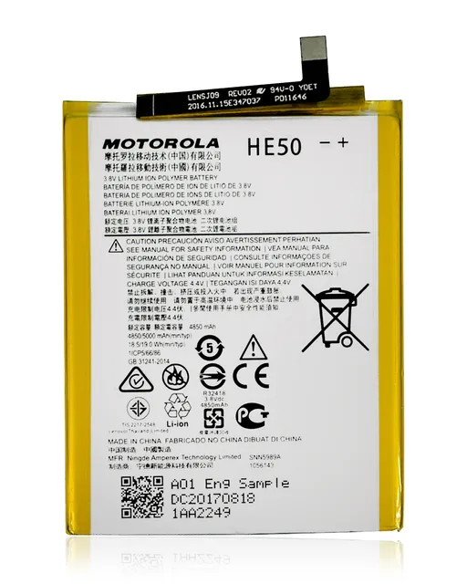 Baterie pro Motorola Moto E4 Plus (XT1774 / 2017) / Moto E5 Plus (XT1924 / 2018) / Moto E5 Supra (XT1924-6 / 2018) / One (XT1941 / 2018) (HE50) (originál OEM)