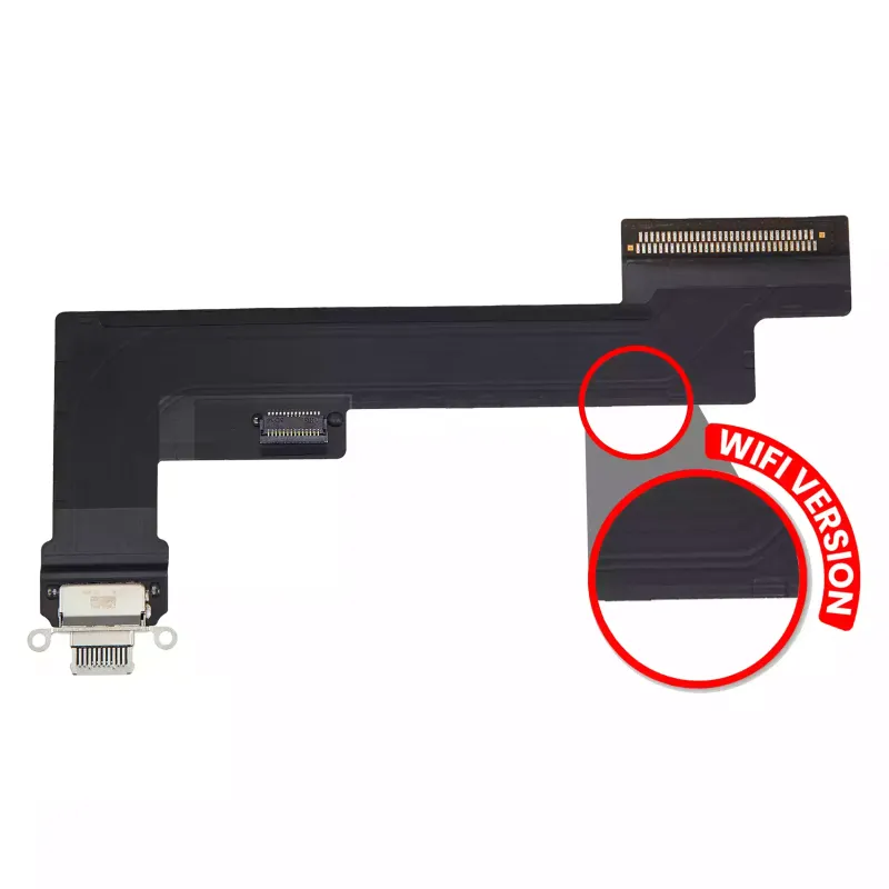 Flex kabel nabíjecího konektoru pro iPad Air 4 (jen WiFi) (originál z vyřazeného zařízení, stav A) (zelená)