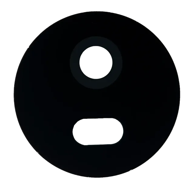 Sklíčko zadní kamery pro Motorola Moto E4 (XT1763 / 2017) (originál OEM) (černá)