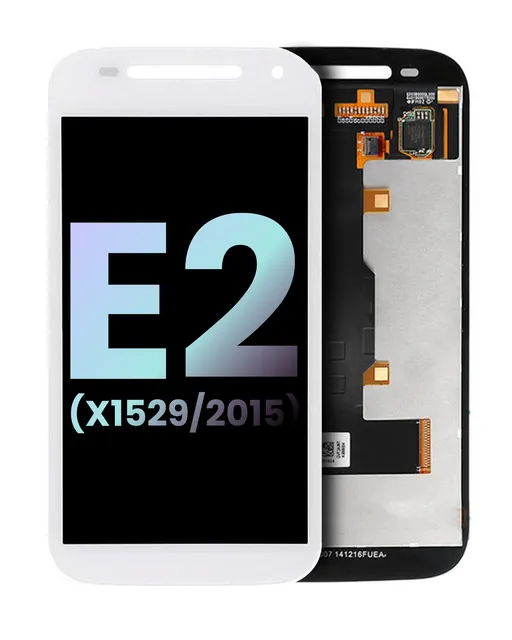 LCD displej bez rámečku pro Motorola Moto E2 (2. gen.) (X1529 / 2015) (bílá) (originál OEM)