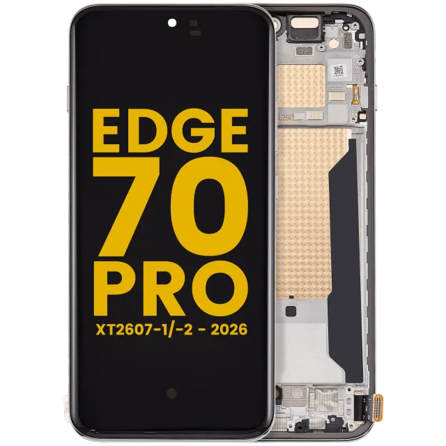OLED displej s rámečkem pro Motorola Edge 70 Pro (XT2607-1/-2 / 2026) (repasovaný) (Lily White)