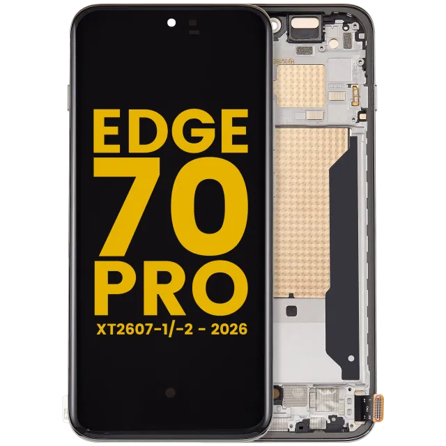 OLED displej s rámečkem pro Motorola Edge 70 Pro (XT2607-1/-2 / 2026) (repasovaný) (Tea)