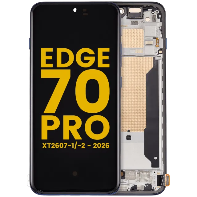 OLED displej s rámečkem pro Motorola Edge 70 Pro (XT2607-1/-2 / 2026) (repasovaný) (Titan)