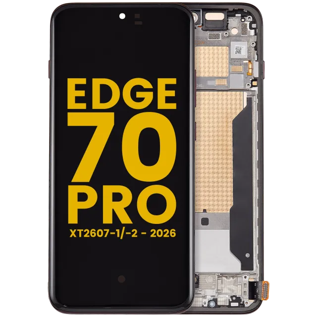 OLED displej s rámečkem pro Motorola Edge 70 Pro (XT2607-1/-2 / 2026) (repasovaný) (Chicory Coffee)