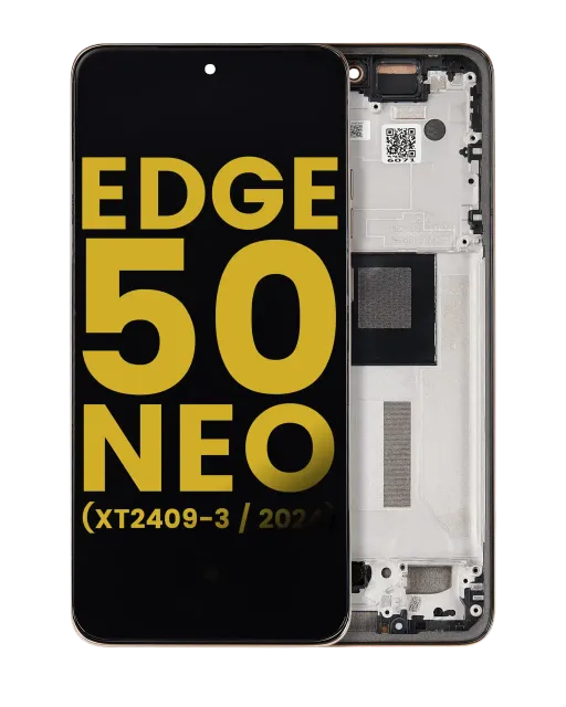 OLED displej s rámečkem pro Motorola Moto Edge 50 Neo (XT2409-3 / 2024) (repasovaný) (Latte)