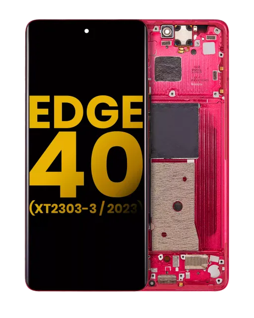 OLED displej s rámečkem pro Motorola Moto Edge 40 (XT2303-3 / 2023) (repasovaný) (Viva Magenta)