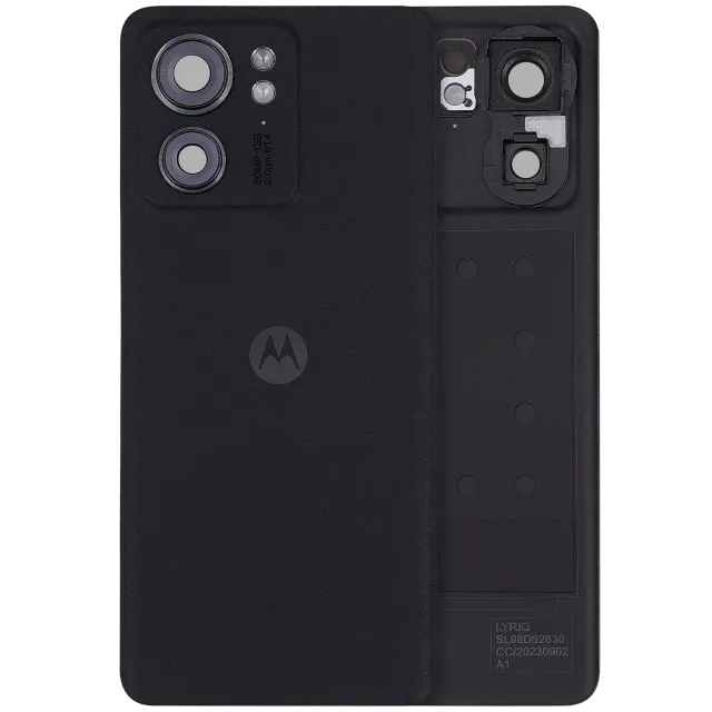 Zadní sklo pro Motorola Edge 40 (XT2303-2 / 2023) (Premium) (Eclipse Black)