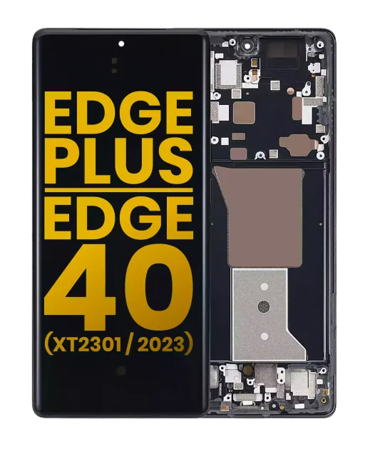OLED displej s rámečkem pro Motorola Edge Plus / Edge 40 Pro (XT2301 / 2023) (originál OEM) (Interstellar Black)