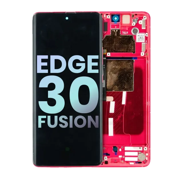 OLED displej s rámečkem pro Motorola Moto Edge 30 Fusion (XT2243 / 2022) (originál OEM) (Viva Magenta)