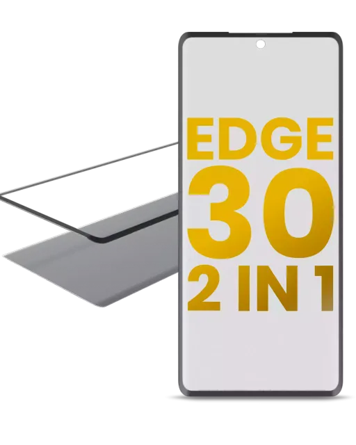 2v1 přední sklo s OCA (předinstalováno) pro Motorola Edge 30 (XT2203 / 2022)