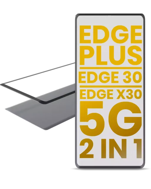 2v1 přední sklo s OCA (předinstalováno) pro Motorola Moto Edge Plus / Edge 30 Pro (XT2201-1/4) / Edge X30 5G (XT2201 -2/6 /2022)