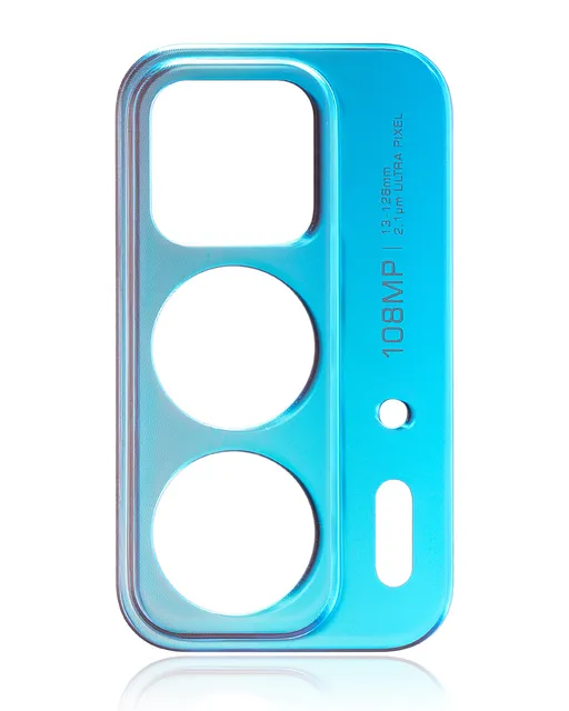 Držák sklíčka zadní kamery pro Motorola Edge 20 Pro (XT2153-1 / 2021) (Blue Vegan Leather)