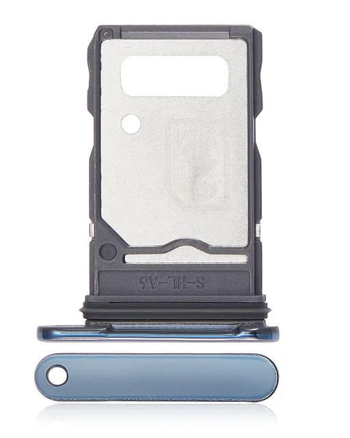 SIM šuplík (dvě SIM) pro Motorola Edge 20 Pro (XT2153-1 / 2021) (Blue Vegan Leather)