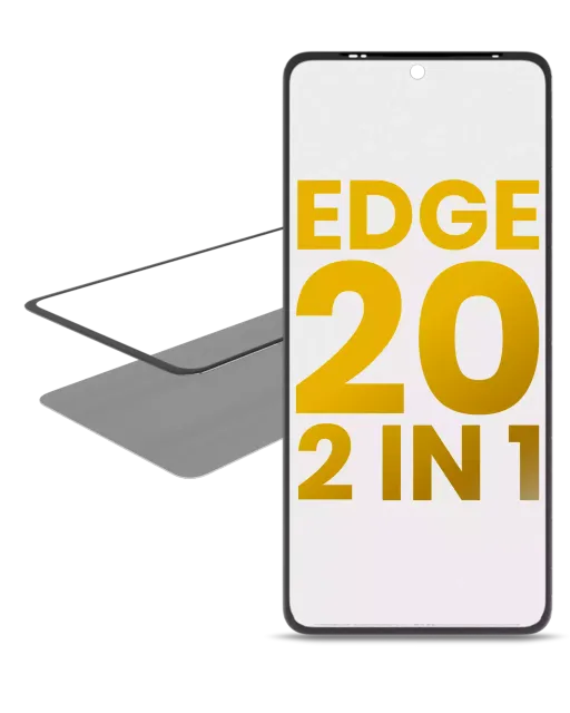 2v1 přední sklo s OCA (předinstalováno) pro Motorola Edge 20 (XT2143 / 2021)