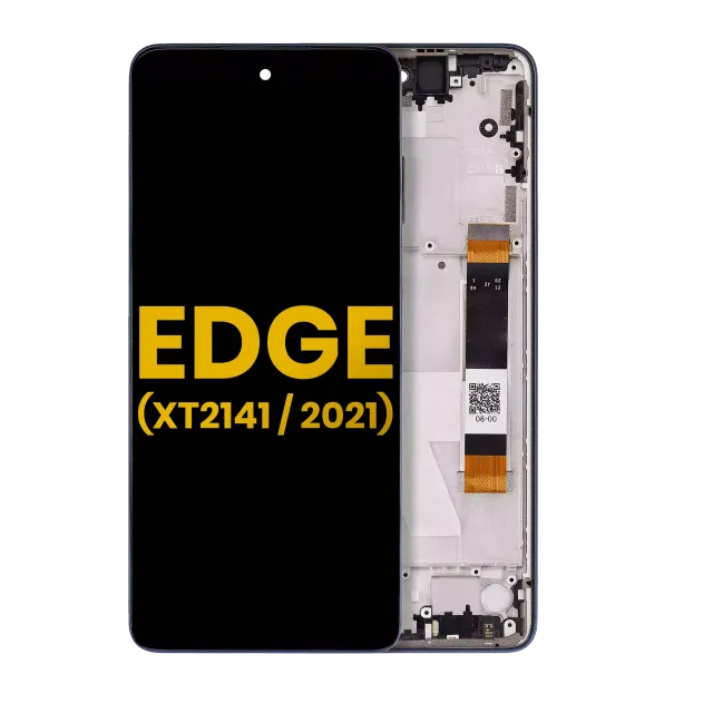 LCD displej s rámečkem pro Motorola Edge 5G (XT2141 / 2021) (repasovaný) (Nebula Blue)