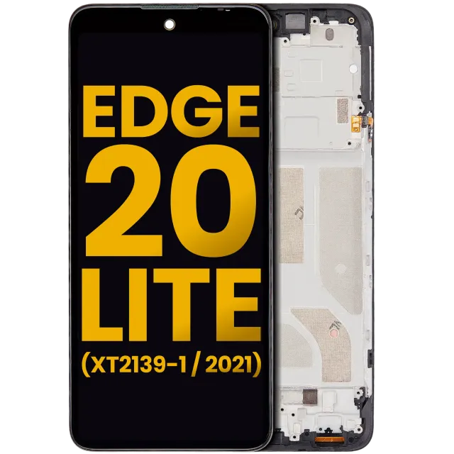 OLED displej s rámečkem pro Motorola Edge 20 Lite (XT2139-1 / 2021) (repasovaný) (všechny barvy)