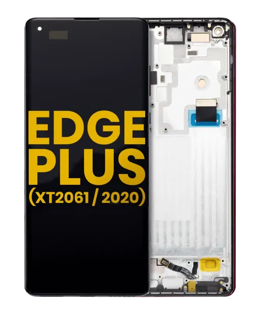 OLED displej s rámečkem pro Motorola Moto Edge Plus (XT2061 / 2020) (repasovaný) (černá)